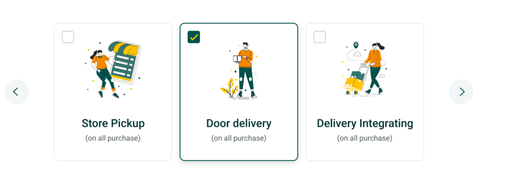 5. Select Delivery Method