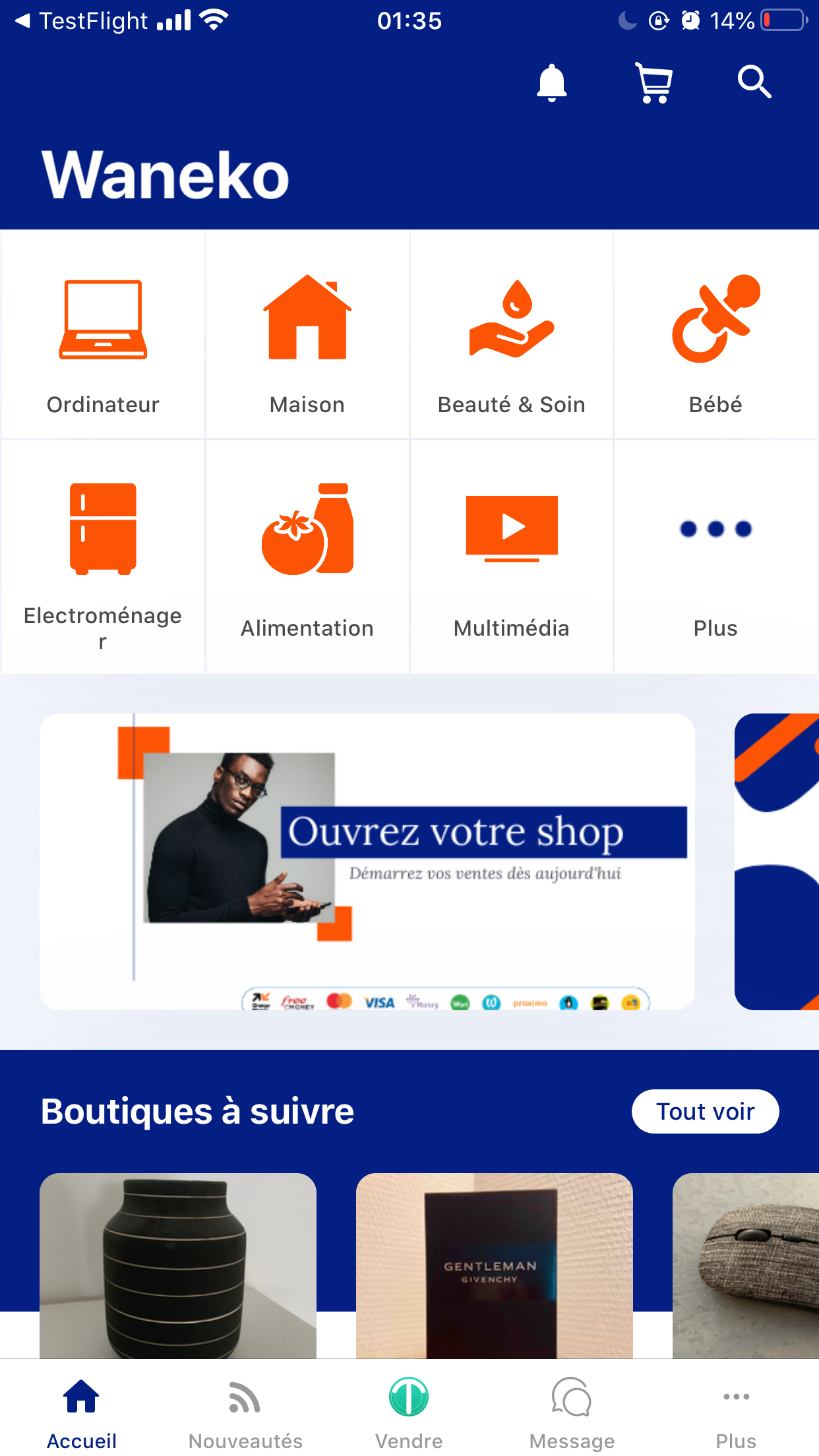 French Marketplace App